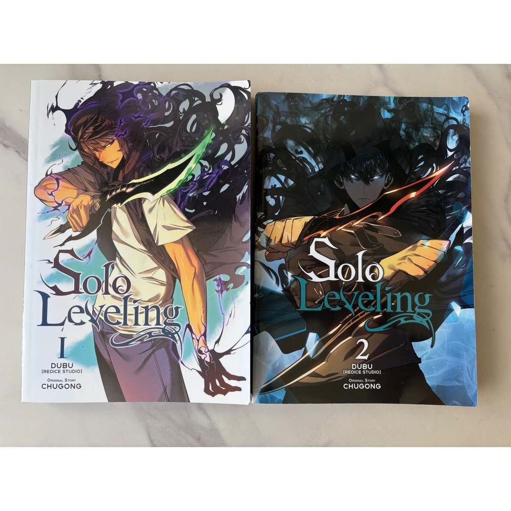 Solo Leveling Graphics Novel Vol 1-2 Set Chugong DUBU Manhwa Yen Press Paperback